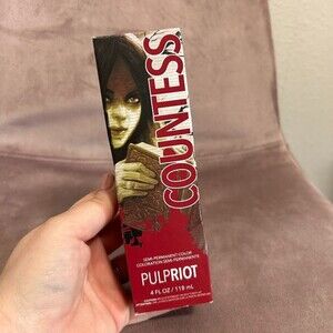 Pulp Riot COUNTESS (Crimson) Semi Permanen Direct Hair Color 4oz NEW Sealed